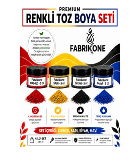 4'lü Set Premium Parafin Soya Wax Toz Mum Boyası Hobi Seti - 5 cc (Kırmızı, Sarı, Siyah, Mavi) BKFAB4KSRSM5G