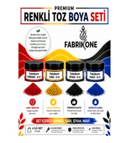 4'lü Set Premium Parafin Soya Wax Toz Mum Boyası Hobi Seti - 5 cc (Kırmızı, Sarı, Siyah, Mavi) BKFAB4KSRSM5G