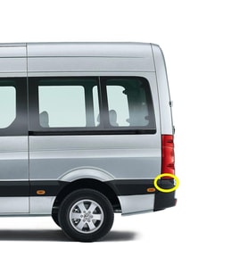 VW Crafter 2006-2016 Sol Arka Stop Alt Plastik Çıtası 2E1807417