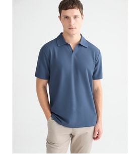 LC WAIKIKI İndigo Polo Yaka Erkek Tişört