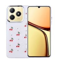 Coverzone Realme C61 ile uyumlu K?l?f Airbag K�?eli 2mm Kamera �?k?nt? Korumal? Simli ?effaf Bask?l? Z-Kutup Kapak Kiraz