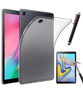 Samsung Galaxy Tab A SM T510 (2019) Uyumlu Şeffaf Kılıf Cam Kalem Set
