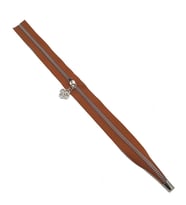Angel Çanta Aksesuar Tek Stoplu 45 Cm Fermuar Gümüş Metal Taba Renk