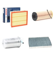 Bosch Filtre Bakım Seti Audi A6 2.5 TDI Dizel 1998-2004 Hava + Yağ F + Yakıt F. + Polen Bosch
