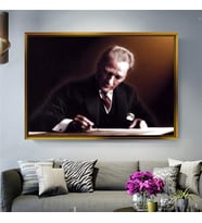 Altın Çerçeveli dekoratif tablo a949 (Gold)