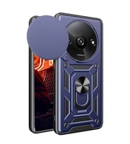 Xiaomi Redmi A3 4g Kılıf Pars Lens Yüzüklü Silikon - Lacivert