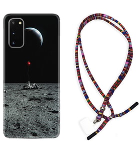 Samsung A02S A03S A10 A12 A13 A21S A22 Kılıf Boyun Asklı Rasta Silikon Astronoot Red Baloon 1608