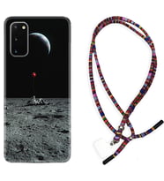 Samsung A02S A03S A10 A12 A13 A21S A22 Kılıf Boyun Asklı Rasta Silikon Astronoot Red Baloon 1608