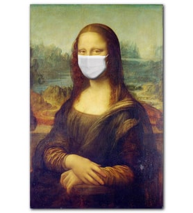 Cakatablo Maskeli Mona Lisa MDF Tablo