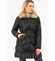 Z6767 DEWBERRY BAYAN KABAN-SİYAH