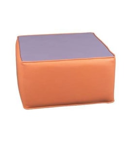KARE PUF SUNİ DERİ 32 CM