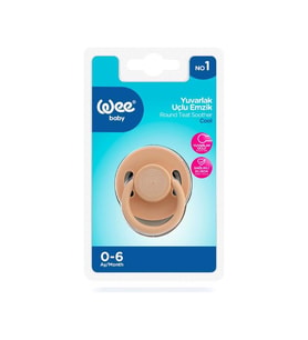 Wee Baby Cool Yuvarlak Uçlu Emzik No:1 0-6 ay Krem