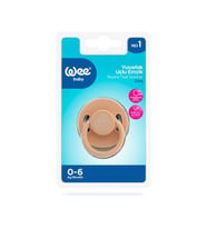 Wee Baby Cool Yuvarlak Uçlu Emzik No:1 0-6 ay Krem