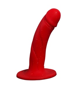 Hızlı Express Kırmızı Penis Başlı Vajinal Silikon Plug Dildo