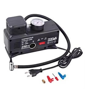 220 Volt-12 Volt 250 Psi Psi Kompresör Lastik Hava Şişirme Oto Pompası Fişli Çakmaklıklı