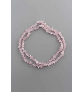 Pembe Kuvars Doğal Kırık Taş Orta Boy Parlak 5x8mm Dizi