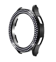 Samsung Galaxy Watch 6 44 mm Kenar Taşlı Kasa Koruyucu (Ekran Koruyucusuz) (Siyah)