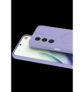 Pilelistore   Xiaomi Redmi 15 4G Regal Magsafe Standlı Kapak - Lila