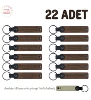 Kahverengi & S.Kahve, Mezuniyet Kutlaması İçin 22'li Anahtarlık Seti, Sadece Size Ve Öğrenciye Özel (Açık Kahve)