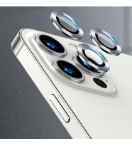 Apple iPhone 13 Pro Max ​​​​Kamera Lens Koruyucu Lüx Cam Koruma (Gümüş)