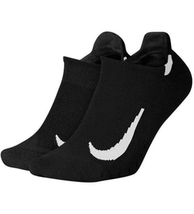 Nike Multiplier Unisex 2'li No Show Antrenman Çorabı Siyah