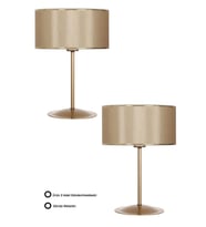 Two-005 Eskitme Mat Gold Metal Abajur