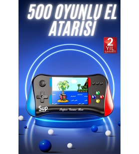 500 Oyunlu Retro Sup Konsolu Taşınabilir Mini Gamepad 3,5 İnç Ekran