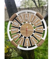 Dekoratif Ahşap Duvar Saati 40 cm