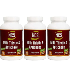 Ncs Deve Dikeni Enginar Kara Hindiba Zencefil Turp Maydanoz Zerdeçal 90 Tablet x 3 Adet (Renksiz)