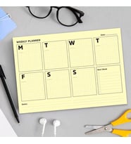 Sarı Sayfalar Haftalık Plan Defter - Yellow Page Weekly Planner