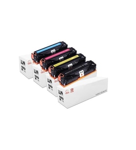 PlusPrint Hp CF400A Muadil Toner Seti (201A) Color Laserjet Pro M252/M277 (Siyah)
