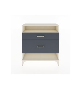 Arges Şifonyer Tek Raflı 2 Çekmeceli 88x30x96 Aytaşı-Antrasit