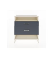 Arges Şifonyer Tek Raflı 2 Çekmeceli 88x30x96 Aytaşı-Antrasit