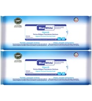 BlueWhite Yetişkin Hasta Perine Bölgesi Temizleme Mendil-Havlusu (2 li set) 50 Yaprak Hijyenik
