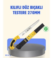 Kılıflı Budama Bahçe Testeresi 270 Mm Düz Bıçaklı
