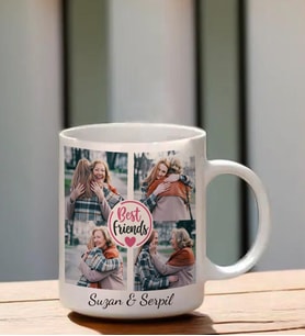 Kişiye Özel Best Friends Temalı  Kupa Bardak