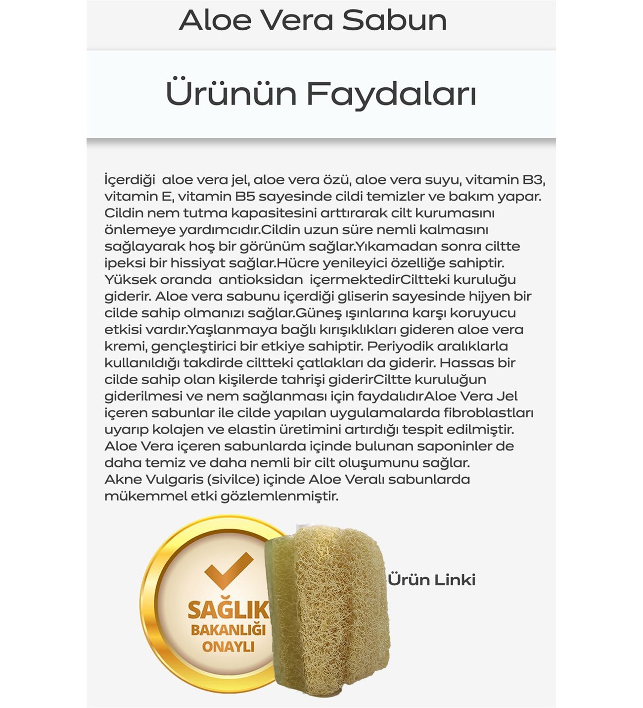 Annda Beyazlk Blgesel Beyazlatc Serum ve Aloe Vera erikli Sabun