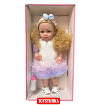 55 Cm Gerçekçi Yenidoğan Biberonlu Bebek – Sesli Oyuncak Et Bebek (Çok Renkli)