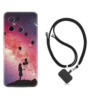 Xiaomi Redmi 12C Kılıf Resimli Boyun Askılı İpli Desenli Silikon Flowers Cat 2 1349