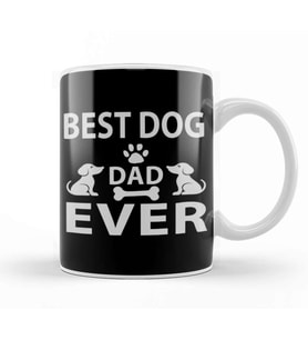 Best Dog Dad Ever 08 Kupa Bardak Porselen