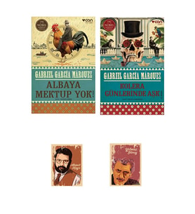 Gabriel Garcia Marquez Romanları - Kolera Günlerinde Aşk - Albaya Mektup Yok defterli seti (Renksiz)