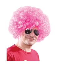 Açık Pembe Renk Kıvırcık Afro Bonus Peruk (5343)