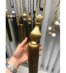 NİVEMESHOME ALTIN SAÇAKLI GOLD APARAT TAVAN TOPLAMA BRAÇOL