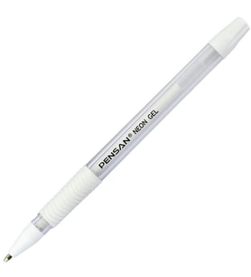 Beyaz Jel Kalem Neon Beyaz Tükenmez Kalem 1.0 mm - 1 Adet