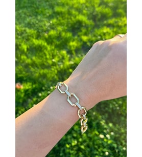 14K Taşlı Dizili Bileklik