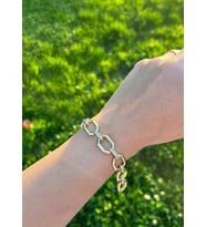14K Taşlı Dizili Bileklik