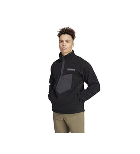 adidas Terrex Xpl Pile Snap Erkek Outdoor Polar Sweatshirts IW0231 Siyah