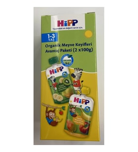 Hipp Organik Meyve Keyifleri Avantaj Paketi 2x100 Gr Sarı