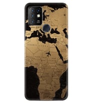 INFINIX Hot 8 9 10 11S Hot 10 Play 10T Kılıf Desemli Silikon Map Planet 1656