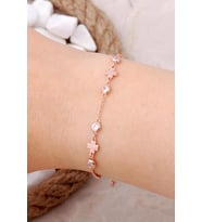 Yonca Rose Gümüş Bileklik 3994